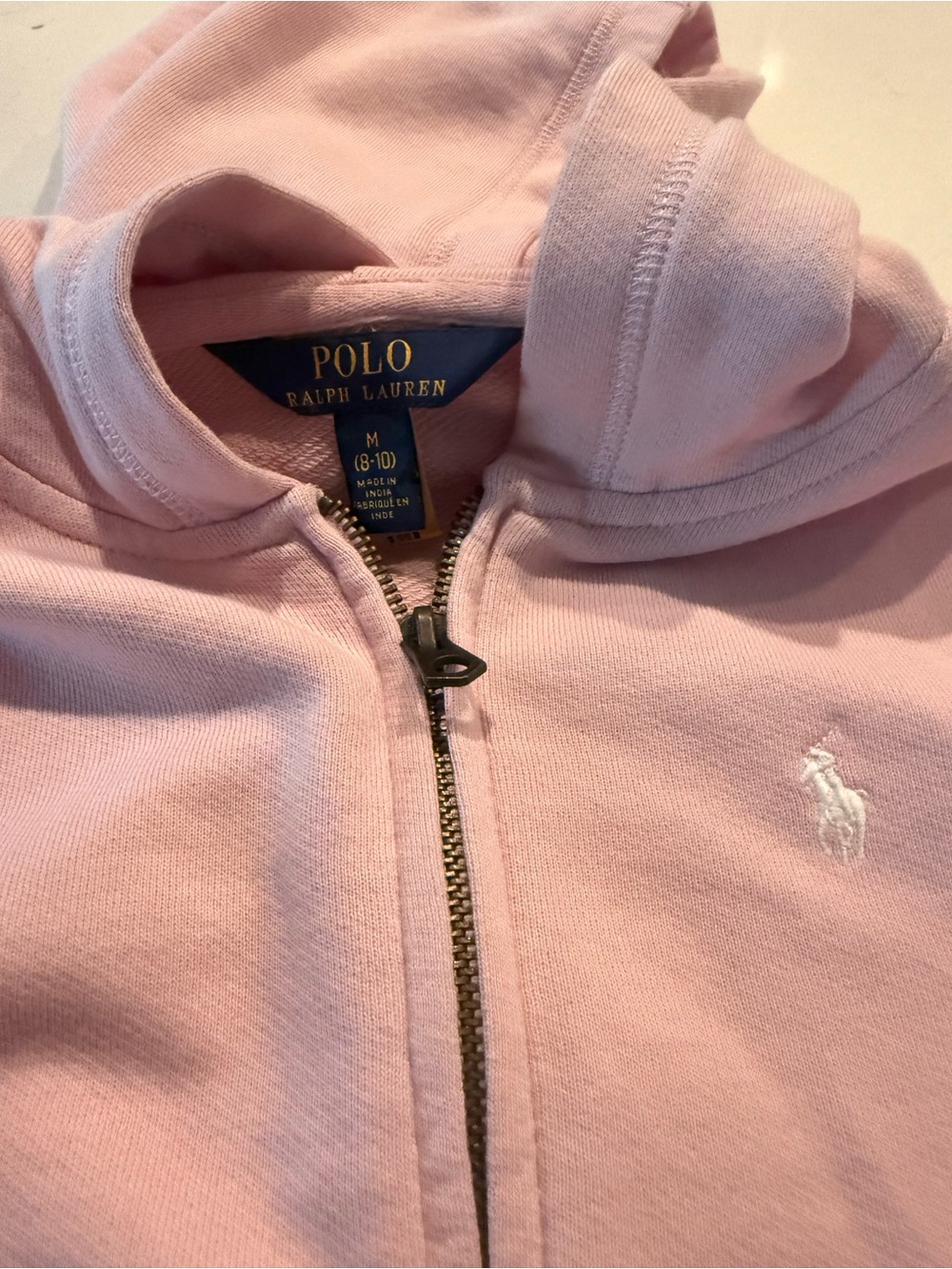 Polo by Ralph Lauren Kids Light Pink Zip Hoodie